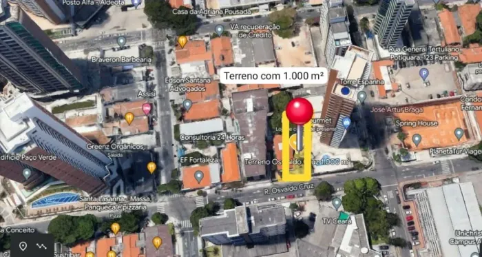 Terreno à venda, 1000 m² - Aldeota - Fortaleza/CE