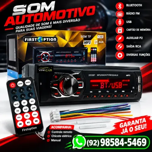 som com Bluetooth para carro