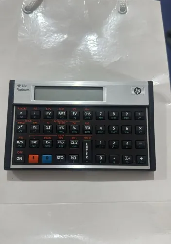 Calculadora HP 12c Platinum Original + Case de Couro Original