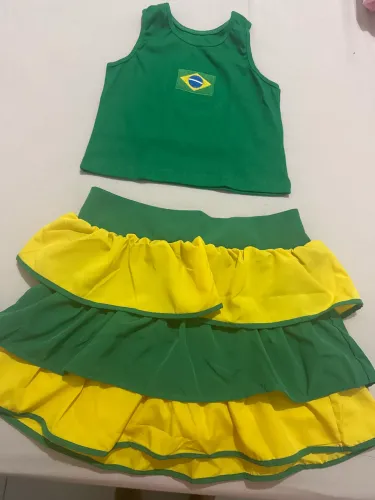 Conjunto feminino infanto juvenil COPA