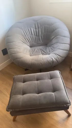 Puff apoio para os pés 