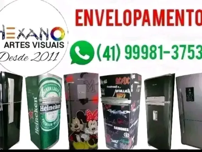 Envelopamento de geladeira