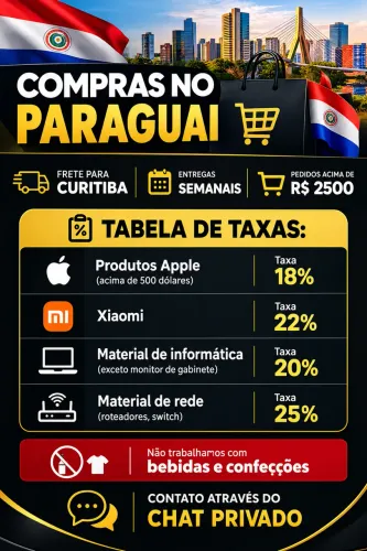 Compras no Paraguai - Frete par Curitiba 
