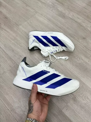 Tênis Adidas Adizero Adios Pro 4 Importado Unissex Branco/Azul - Disponível 38 AO 43