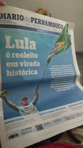 Jornal Lula Capa Colecionador - Diário de Pernambuco