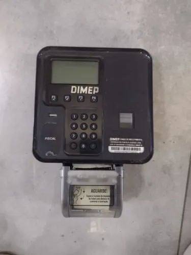 Relógio de Ponto Eletrônico DIMEP Smart B - Biométrico - Usado