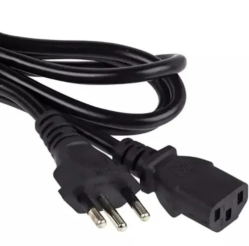 LOTE COM 50 CABOS DE FORÇA PARA PC, MONITOR, IMPRESSORA E OUTROS (R$ 1,00 POR UNIDADE**)