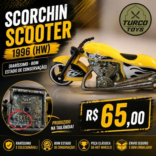 MOTO SCOOTER RARA 1996 (HOT WHEELS)