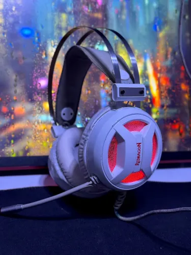 Fone Headset Gamer Redragon Minos H210W 7.1 USB Branco