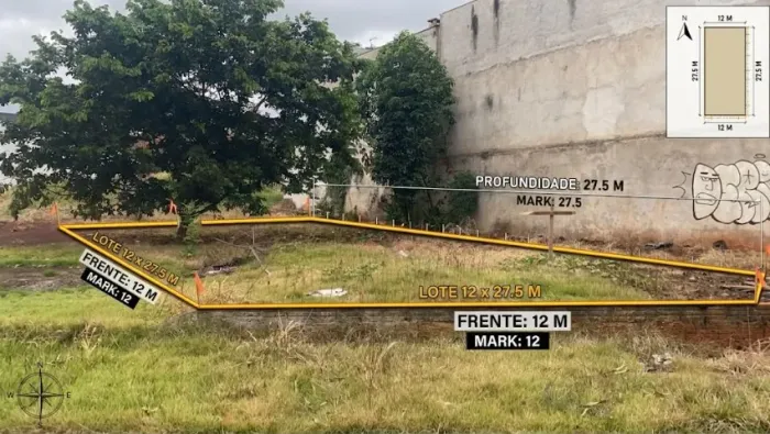 VENDO OU TROCO TERRENO NO JARDIM NOVO ALVORADA