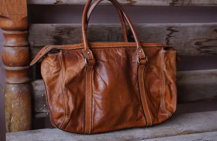 Bolsa de couro legitimo arezzo