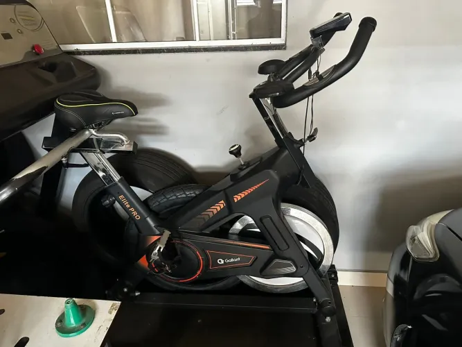 Bicicleta ergometrica gallant elite pro com banco em gel