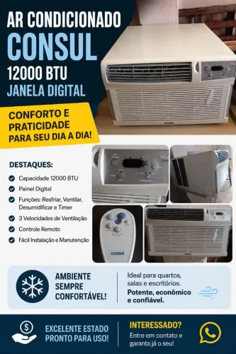Ar condicionado Consul 12.000Btus digital 