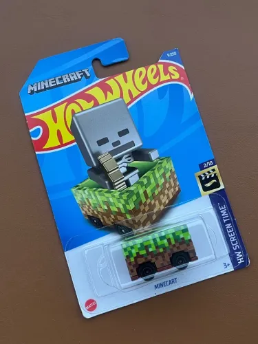 Hotwheels Minecraft Minecart Raro