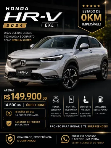 Honda HR-V EXL 1.5 Sensing 16V 5P Aut. 2024