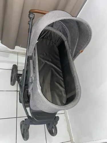 Carrinho De Bebê ABC Design Merano 2 em 1 Moisés Alemão Cinza