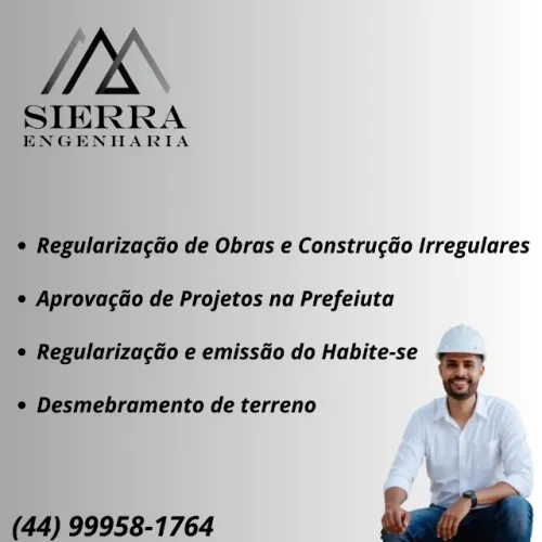 REGULARIZAÇÃO DE OBRAS, CONSTRUÇÕES E HABITE-SE EM MARINGA - DESMEMBRAMENTO DE TERRENO