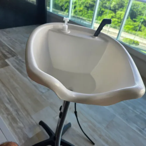 Lavatorio de Cabeleireiro Portátil Branco Novo