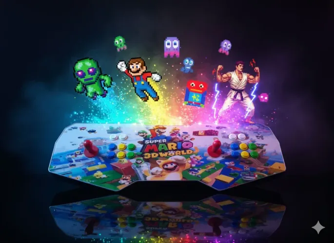 ? Fliperama Multi Jogos Portátil - Reviva a infância em qualquer lugar!