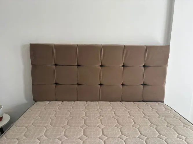 Cama ortobom com cabeceira