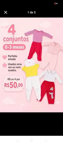 Lote conjunto 0-3 meses