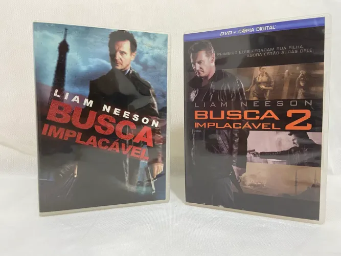 Kit DVDs Filmes Busca Implacável 1 e 2 | Liam Neeson 