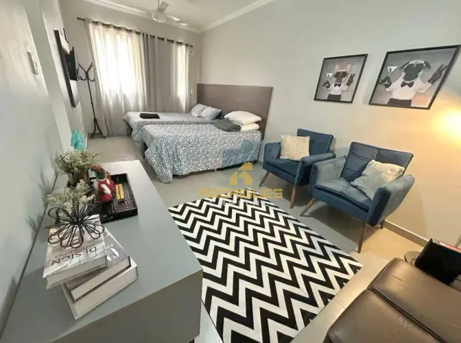 Kitnet porteira fechada disponível para venda, 30 m² por R$ 350.000 - Centro - São Vicente
