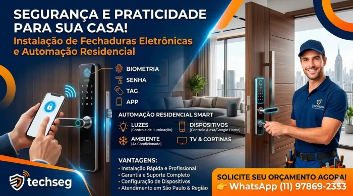Estalação de fechaduras elétronicas