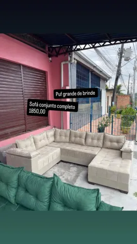 PROMOÇÃO SOFÁ --- Chayse grande com puf grande
