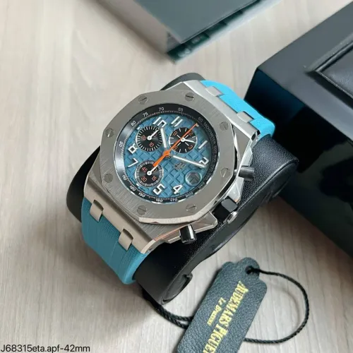Relógios Audemar piquet offshore azul turquesa baby