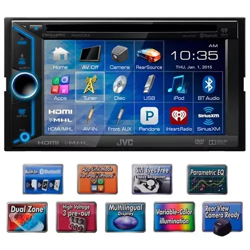 DVD AUTOMOTIVO JVC BLUETOOTH/RADIO/CD PLAYER