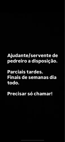 Ajudante de pedreiro