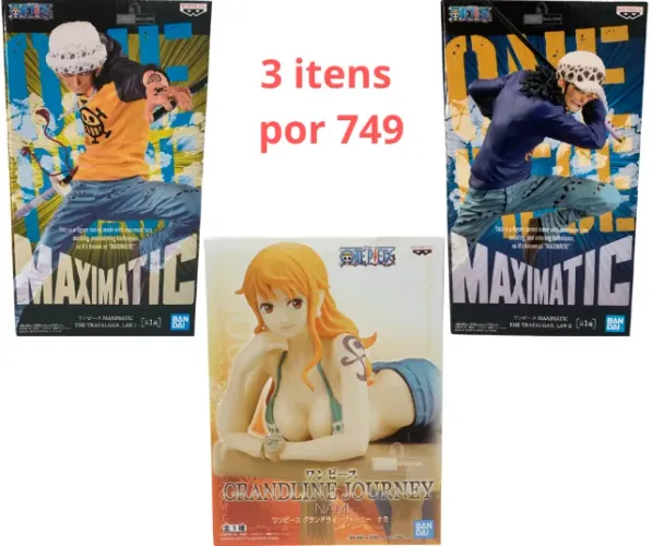 ONE PIECE MAXIMATIC PROMOÇÃO 3 ITENS 749