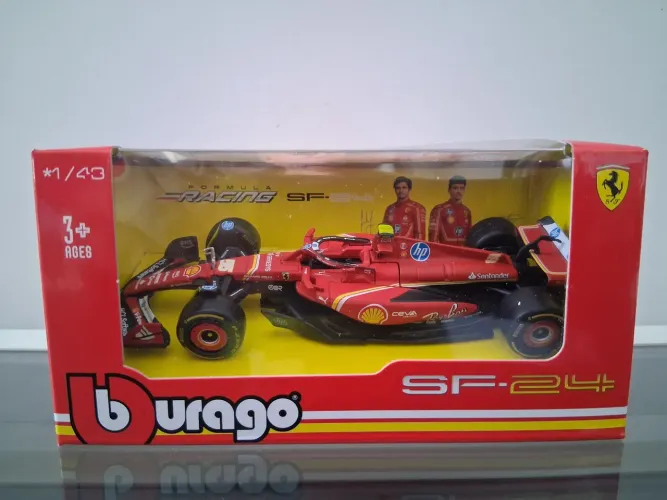 Miniatura F1 Bburago Ferrari SF-24 2024 #55 Carlos Sainz - Escala 1:43