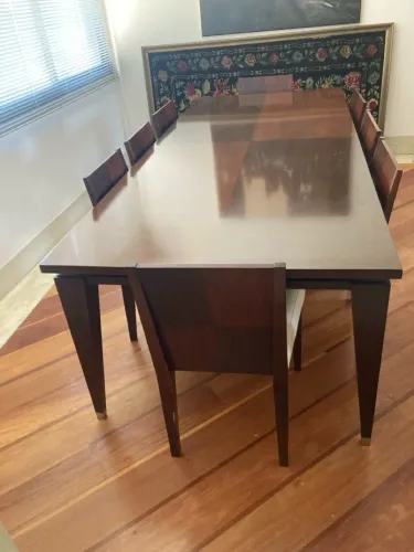 Mesa de jantar, c/ 8 cadeiras, e buffet Brentwood/La Manzanera