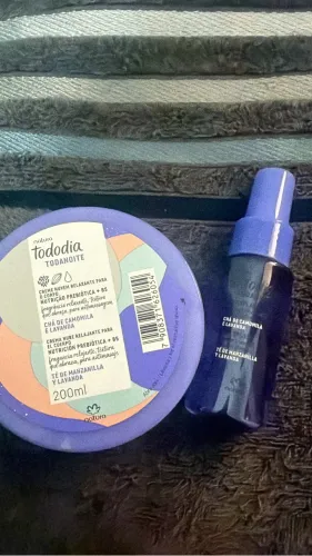 Kit relaxante Chá de lavanda e camomila Natura