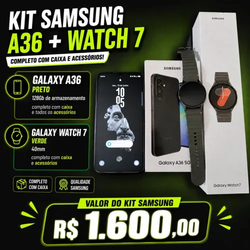Kit Samsung Galaxy A36 + Galaxy Watch 7