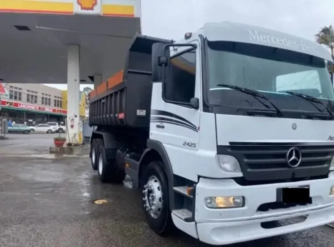 atego 2425 6x2 ano 2012 caçamba