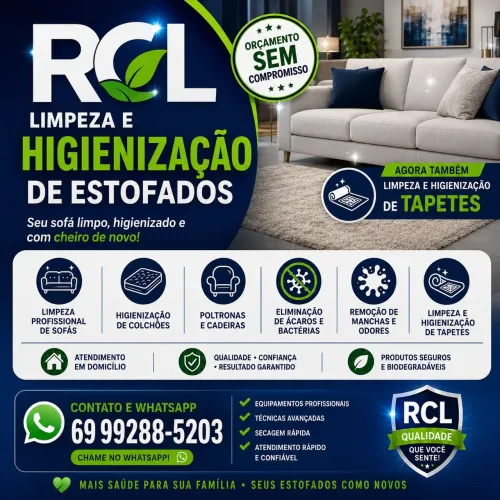 SUPER LIMPEZA E HIGIENIZAÇAO DE ESTOFADOS