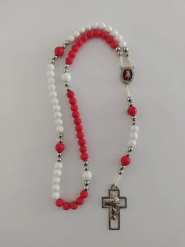 Terço Artesanal Jesus Misericordioso (Peça de Mostruário)