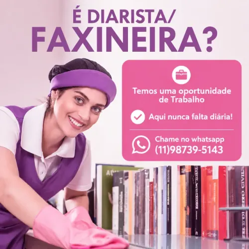 DIARISTA AUTÔNOMA-Zona Leste/SP