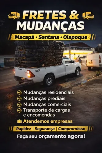 Fretes mudança e macapá e Santana * 