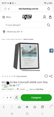 Vendo Kindle scribe colorsoft na caixa