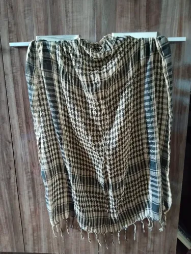 Lenço Palestino Preto/Bege.