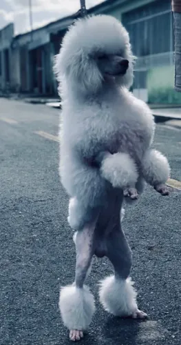Poodle toy macho com pedigree