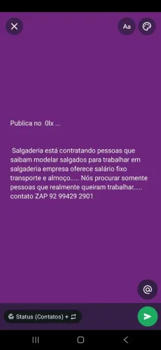 Vagas de trabalho