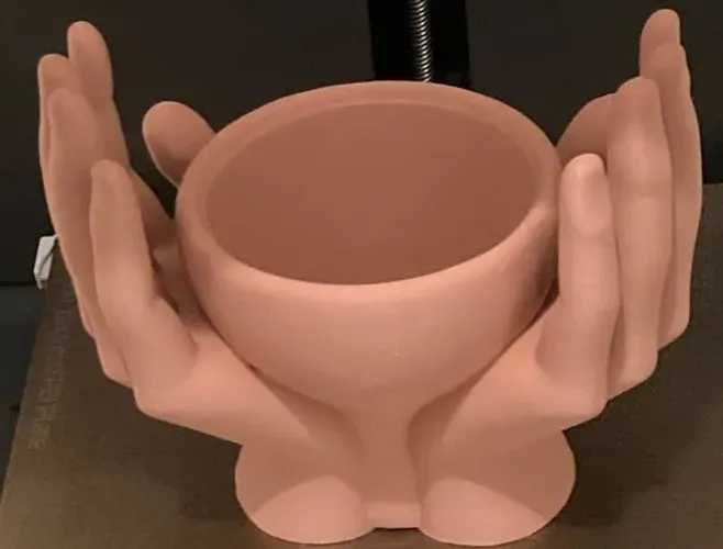 Vaso suculentas - Mãos