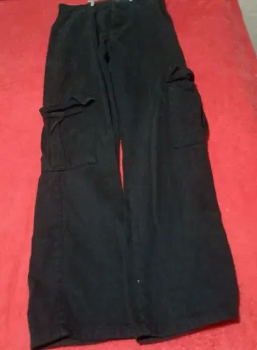 Calça jeans cargo preto