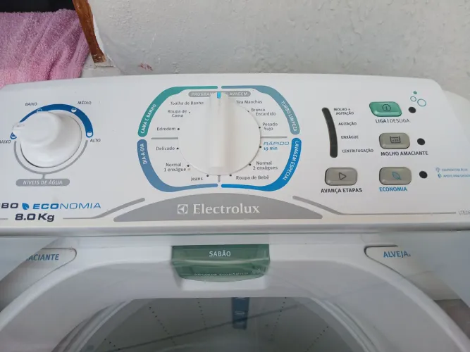 Máquina de lavar 8,5 Kg branca Electrolux