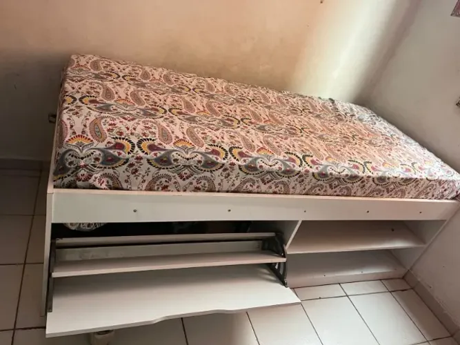 Cama Com Sapateira Solteiro